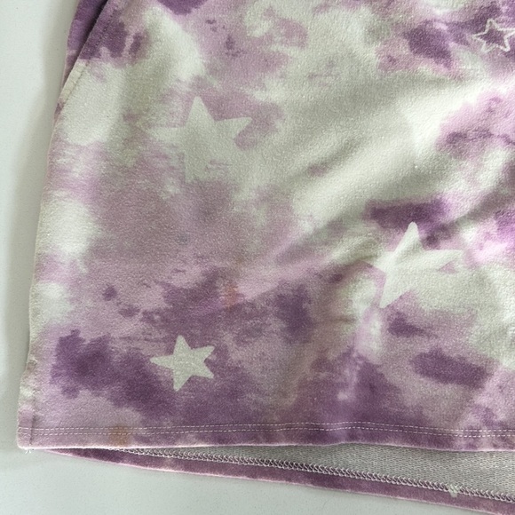 Wildfox Tie Dye Star Sweatshirt & Short Lounge Set size Large - Picture 8 of 10